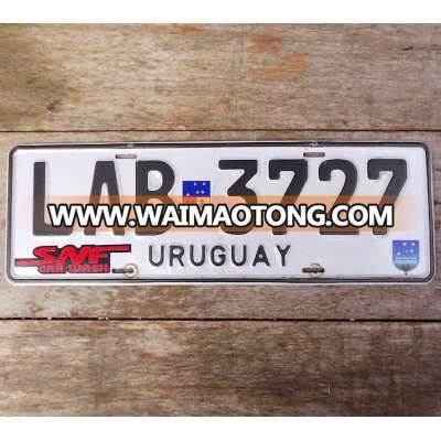 South America URUGUAY Aluminum Motorcycle Car License Plate